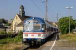 TRI/NX Karlsruher Steuerwagen als RB48 in Wuppertal Vohwinkel, Juni 2018.