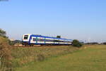 RE 11015 (Westerland(Sylt)-Hamburg Altona) mit Schublok 245 211-8 bei Emmelsbüll 2.9.20