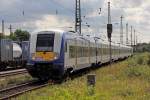 HKX 1809 nach Hamburg mit Schublok ES 64 U2-036 durchfährt Haltern am See 21.7.2015