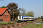 NOB81713 (Westerland(Sylt)-Hamburg Altona) mit Schublok 245 209-2 bei Stredesand 9.5.16