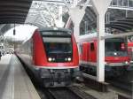 Pumasteuerwagen als RE nach Nrnberg Hbf am 26.7.2005 in Frankfurt a.