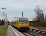 Am 4.3.17 durchfuhr der Schienenprüfzug 1 SPZ1 den Bahnhof Leverkusen Schlebusch.