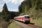 RE 3213 (Neustadt(Schwarzw)-Ulm Hbf) mit Schublok 218 438-0 bei Kappel Gutachbrücke 25.4.18