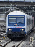 Der RB48-Ersatzzug ist hier Mitte Februar 2021 kurz vor der Ankunft am Hauptbahnhof in Wuppertal zu sehen.