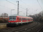 Wittenberger Steuerwagen 26.1.2020 in Waiblingen mit einem Go Ahead Ersatzzug ( RE 90 ) von Nürnberg nach Stuttgart.
