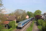 218 105 (Schub) mit dem SVG19932 (Stuttgart Hbf-Singen (Htw)) in Radolfzell (30.04.23) 