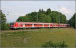 RB 30030  OBERBAYERN-BAHN  von Salzburg nach Mnchen Hbf fhrt am 01.07.07 in den Bahnhof Aling ein.