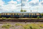 Centralbahn Wittenberger Steuerwagen in M�nchengladbach Hbf, Mai 2026.
mit Tele Ende des Bahnsteiges fotografiert.