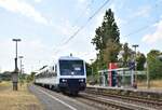 110 448-8 schiebt ihren RE44 durch Trompet in Richtung Moers.