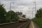 Eine RB nach Neumnster fhrt am 22.08.2007 in den Bahnhof von Jbek ein