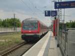 Ein Steuerwagen der bauart Bybdzf fhrt von Halle-Ammendorf hab am 16.06.08  @SteveParusel