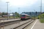 Ein Wittenberger Steuerwagen wird am 21.8.2009 in Kempten im Allgu rangiert.