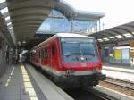 RB nach Wiesbaden steht mit einer 218er am 17.7.2005 in Mainz Hbf.
