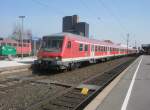 Hier RE14618 von Wolfsburg Hbf. nach Hannover Hbf., bei der Ausfahrt am 7.4.2010 aus Hannover Hbf.