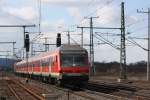 RB aus Eisenach kommend fhrt gleich in Neuditendorf bei Erfurt ein.Mrz 2010