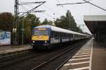 Hier NOB81724 von Hamburg-Altona nach Westerland/Sylt, dieser Zug stand am 9.10.2011 in Elmshorn.