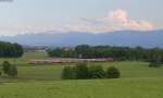 RE 79034 (Salzburg Hbf-Mnchen Hbf) mit Schublok 111 *** bei Aubenhausen 28.5.13