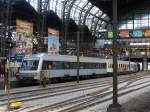 HKX 1801 Kln - Hamburg-Altona mit Wittenberger Steuerwagen von Abellio am Zugende , Hamburg Hbf.