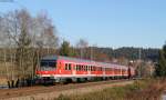 RE 26862 (Singen(Htw)-Hausach) mit Schublok 218 343-2 bei St.Georgen 13.12.13