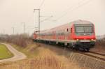 Regionalbahn DB bei Ebersdorf am 04.03.2014.