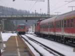 In Immendingen treffen am 16.3.06 zwei IRE oder RE 