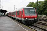 Zwischenhalt am 18.04.2014 von D-DB 50 80 80-35 158-0 als RB aus Neuenburg (Baden) nach Freiburg (Brsg) Hbf in Müllheim (Baden) auf Gleis 5.
