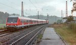 Eine RB nach Ansbach erreichte am 1.10.04 den ehemaligen Bahnhof Rosenbach.