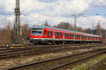 Kurz vor Lindau Hbf. N-Wagen Garnitur. 7.3.16