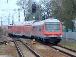 RE 4256 nach Passau am 31.03.2007 bei der Ausfahrt aus Plattling.