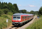 RE 22311 (Rottweil-Neustadt(Schwarzw)) mit Schublok 218 409-1 bei Zollhaus 7.8.16