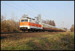 Für die Rückfahrt des AKE Rheingold hatte am 24.3.2022 die 111111-1 Miete oder kaufe mich Lok den Zug bespannt.