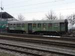 DB - Ausrangierter Personenwagen Typ  BDyg 50 80 82-12 255-9 im Bahnhofsareal von Konstanz am 20.02.2009