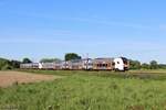 462 052 und 462 078 (national express) als Rhein-Ruhr-Express auf der Linie RE1, kurz vor ihrem Ziel Hamm Hbf in Hamm Selmig, 10.