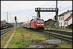 Nächster Halt Hasbergen! Einfahrt des RE 2 aus Düsseldorf am 13.12.2021 um 13.01 Uhr in Hasbergen.