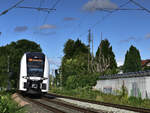 462 004 Desiro HC RRX, RE4 in Richtung Aachen auf der KBS 485, Km 25,2 bei Übach- Palenberg /Frelenberg am 13.09.2025