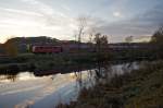 Re 10420 am 24.11.2014 im Ruhrtal zwischen Witten und Hagen.