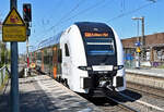 462 082 Nationalexpress/RRX als RE5 nach Koblenz, bei der Einfahrt in den Bf Sechtem - 26.04.2021