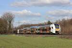 462 062 (National Express) zusammen mit 462 017 als RE5 in Richtung Bonn Hbf in Ratingen Lintorf, 23.