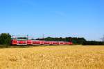 DBpbzfa 765 als RE 5 nach Emmerich am 01.07.2015 in Langenfeld