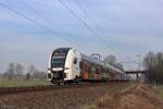 462 007 und 462 065 (national express) als RRX auf der Linie RE6 in Richtung Köln/Bonn Flughafen in Hamm Selmig, 9.