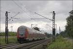 Steuerwagen vorraus ist RE6 (RE 4320)  WESTFAHLEN-Express  nach D�sseldorf unterwegs.