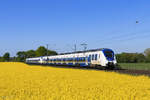 RE7 Richtung K�ln Messe/Deutz in Meerbusch B�singhoven, 23. April 2026