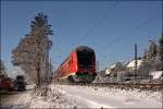 RE7 (RE 29718)  Rhein-M�NSTERLAND-Express  ist Steuerwagen vorraus nach Rheine unterwegs.