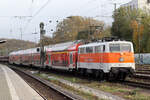 DB Gebrauchtzug 111 111-1 mit RE 9 nach Siegen in Köln-West 14.11.2023