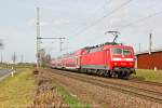 DB 120 208-4 mit RE9 in K�ln Porz Wahn, M�rz 2014.