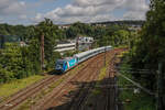 101 128 mit RE 21608 Wuppertal-Mönchengladbach in Wuppertal am 05.08.2025.