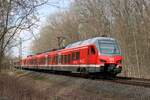 1428 014 (DB) zusammen mit 1428 006 als RE42 in Richtung Mönchengladbach Hbf in Marl-Sinsen, 18.