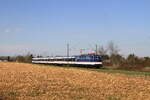 Deutschland 
Lok 111 130 von TRI zieht einem Personenzug RB37 Krefeld - Neuss, in Kaarst Broicherseite 
27/2/2026