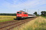 Deutschland 
Lok 111 227 von TRI zieht einem Personenzug RB37 Krefeld - Neuss, in B�singhoven 
18/6/2026