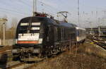 Abellio-Abschied zum dritten: Die zuletzt mit FLIRT 3XL des Niederrhein-Netzes bediente RB 40 ist vorübergehend auf TRI-Züge mit MRCE 182 umgestellt.